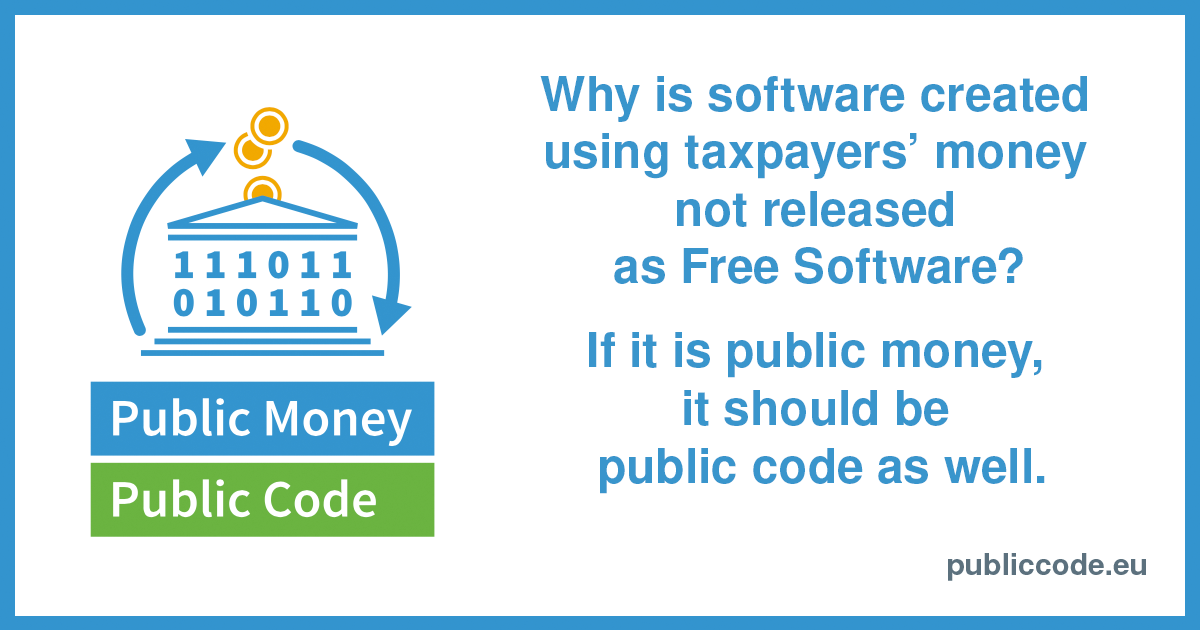 All Public Signatures Public Money Public Code